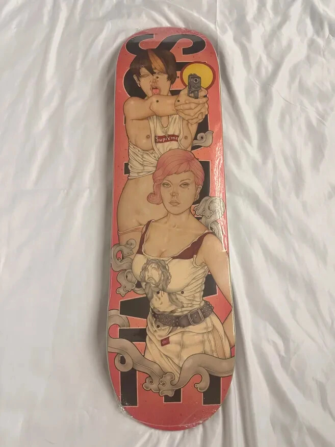 スケートボード Supreme Mendini Skateboard Deck PINK Supreme Mendini Skateboard Deck PINK