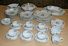 Chas Field Robert Haviland GDA Limoges France Porcelain Dinner Set - CHF155 Bird