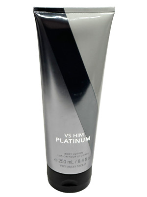 VICTORIA'S SECRET VS HIM PLATINUM FOR HIM FRAGRANCE BODY LOTION 8.4 FL OZ NEW