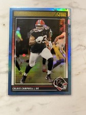2024 Panini Score Calais Campbell #12 Blue Stars 111/399 Falcons 