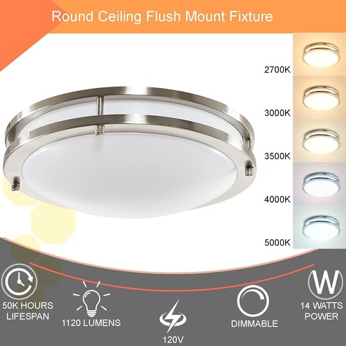 10" LED Ceiling Light – Modern Dimmable Fixture with Adjustable Color Temp - Picture 3 of 4