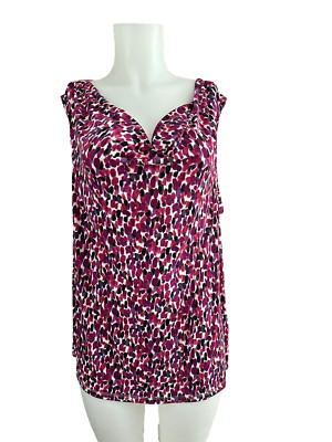 Charter Club woman plus sz 3X Stretch white multi stretch sleeveless NWOT