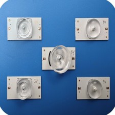 Cuentas de lámpara SMD 3V 6V con filtro de lente óptica adecuado para reparación de TV LED 32-65 pulgadas