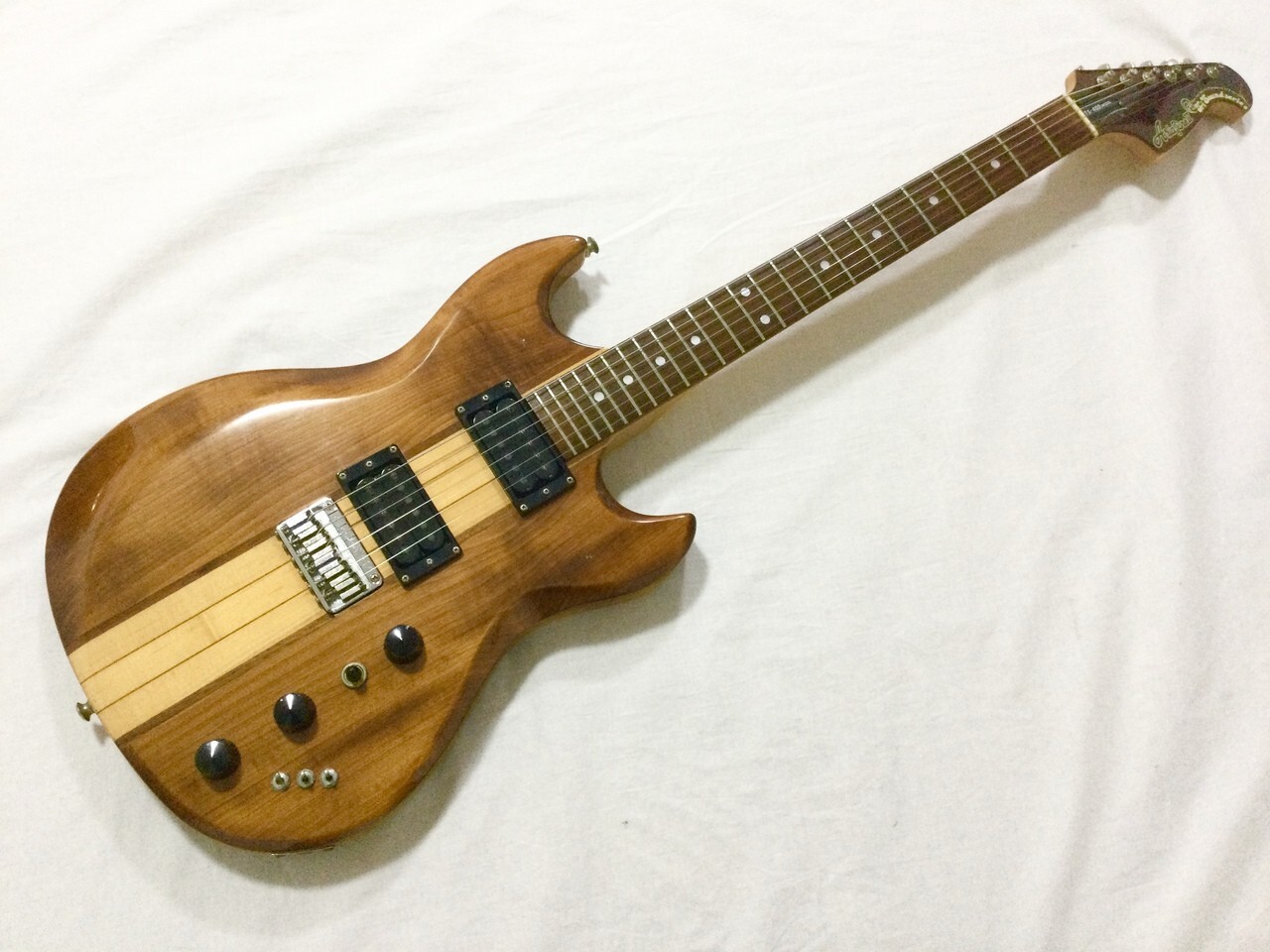 Aria Pro II TS-400 Tri Sound Series Natural Neck Through Body Guitar, o2230