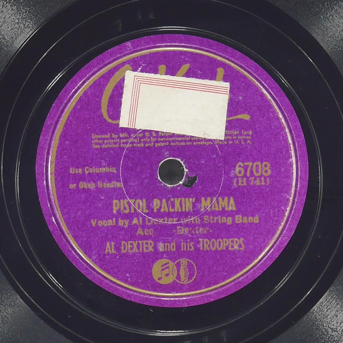 AL DEXTER AND HIS TROOPERS Pistol Packin' Mama / Rosalita