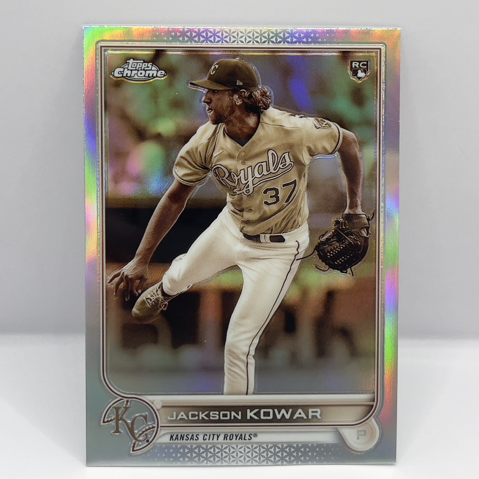 2022 Topps Chrome Baseball Jackson Kowar Base RC #188 Sepia Refractor