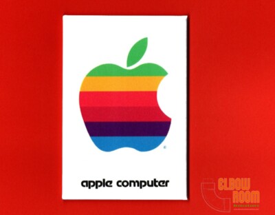 Apple Computer vintage logo art 2x3'' fridge magnet