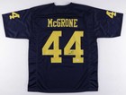 Cameron McGrone Signed Michigan Wolverines Blue Jersey (Beckett COA) Patriots LB — photo 1