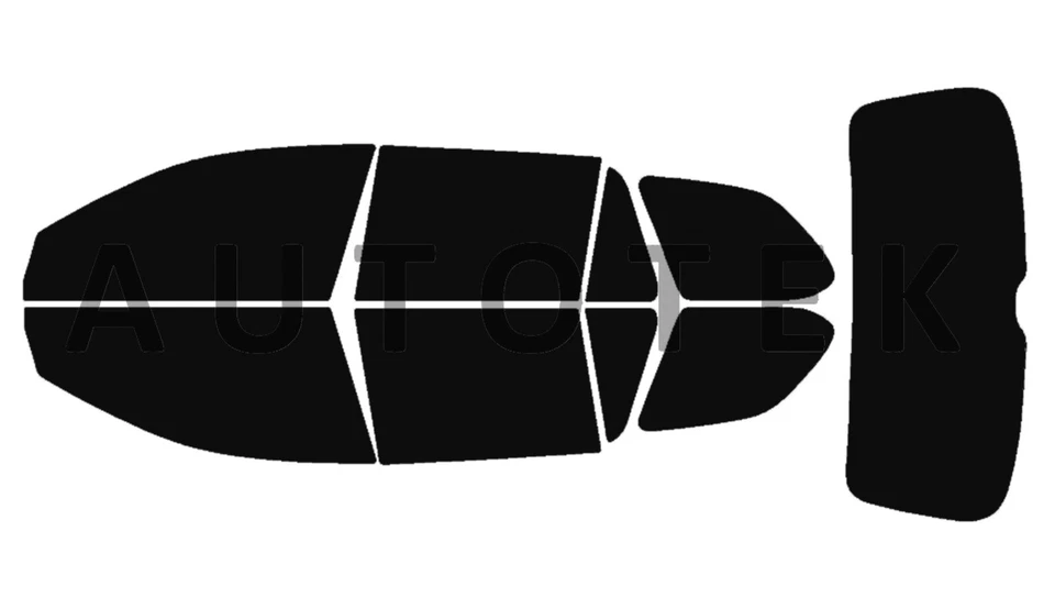 Película precortada para ventanas laterales cualquier pantalla de tinte para Volkswagen Jetta Wagon 2008-2014 Foto 2 de 4