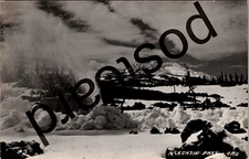 McKENZIE PASS, OREGON, snow throwing truck,  RPPC postcard jj267