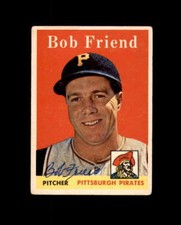 Bob Friend Signed Original 1958 Topps Pittsburgh Pirates Autograph