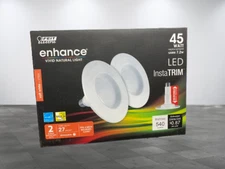 Feit Electric 4" Instatrim Kits 45 Watt Dimmable Adjustable Recessed Downlight