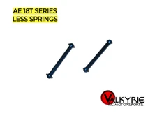 RC AE Associated RC18T Axle Set Aluminum Blue Factory (2) 21031 LESS SPRINGS