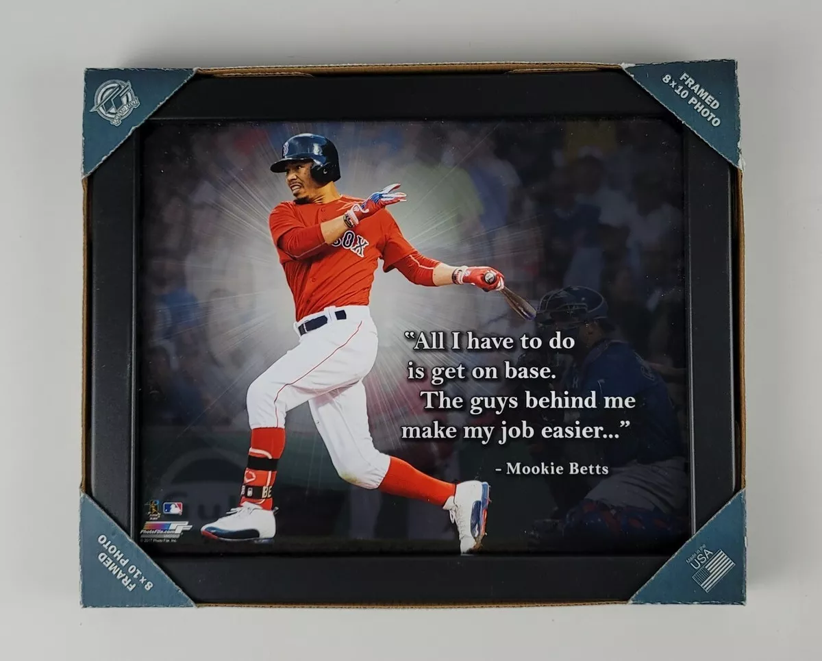 Mookie Betts Boston Red Sox MLB Pro Quote Wall Hanging Size 9