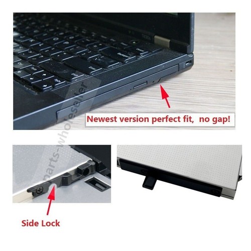 12.7mm SATA 2nd HDD Hard Drive Caddy for IBM Lenovo Thinkpad R400 R500 Ultrabay - Picture 9 of 9