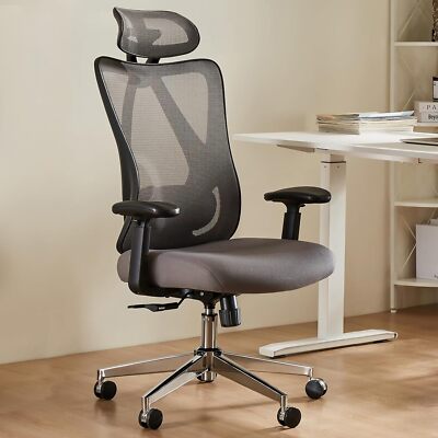Mesh Office Swivel Chair Ergonomic with Adjustable High Back and Lumbar Support