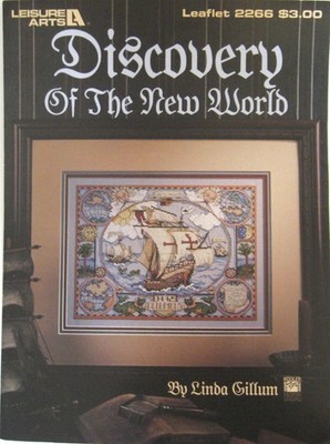 Discovery of the New World Ship Cross Stitch Pattern Leaflet 1992 Leisurearts