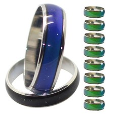 10 PCS Mood Ring for Kids Accessories Rings Costume Color Changing Finger