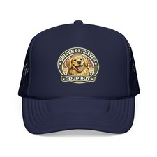 Golden Retriever Hat Vintage Badge Cap – Golden Retriever Gift Dog Mom Dad 