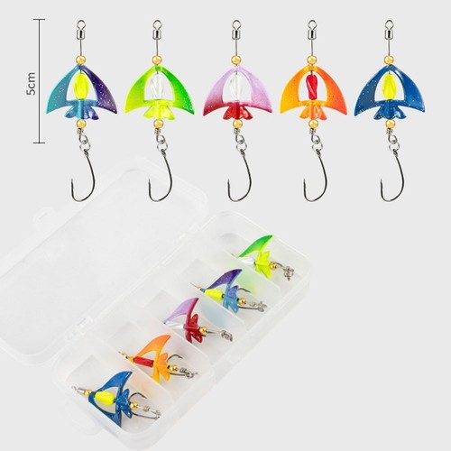 Lot De Leurres De Pêche Vintage Heddon Avec Boîte De Rangement Umco