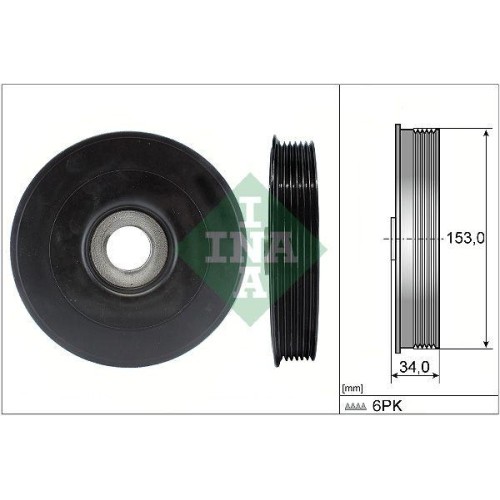 Riemenscheibe Kurbelwelle Schaeffler INA 544 0079 10 FüR Bmw CitroëN Ford Mazda-image