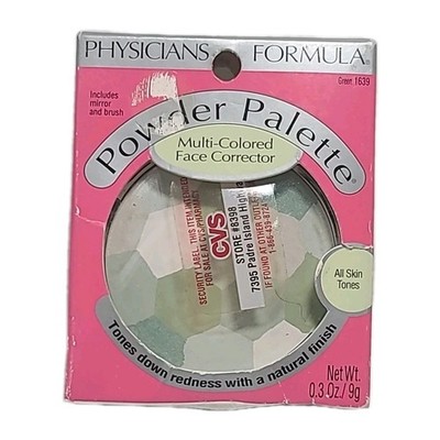 1× PHYSICIANS FORMULA Powder Palette FACE CORRECTOR #1639 GREEN New/RARE/SeePics