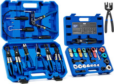 OMT 35Pc Master Disconnect Hose Clamp Pliers Tool, Car AC Fuel Line Kit Auto