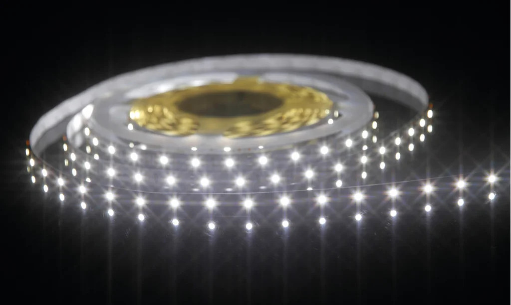 LED Tape 3528 SMD 12v 8mm 5m Reel 4000K IP33 4.5w/M 500lm/M Max Integral
