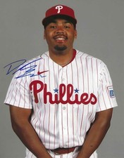 Autographed 8x10 DYLAN CAMPBELL Philadelphia Phillies Photo - COA