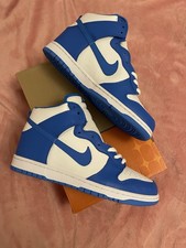 Nike Dunk High White Photo Blue UK Size 10 Deadstock Sneakers Very Rare Vintage