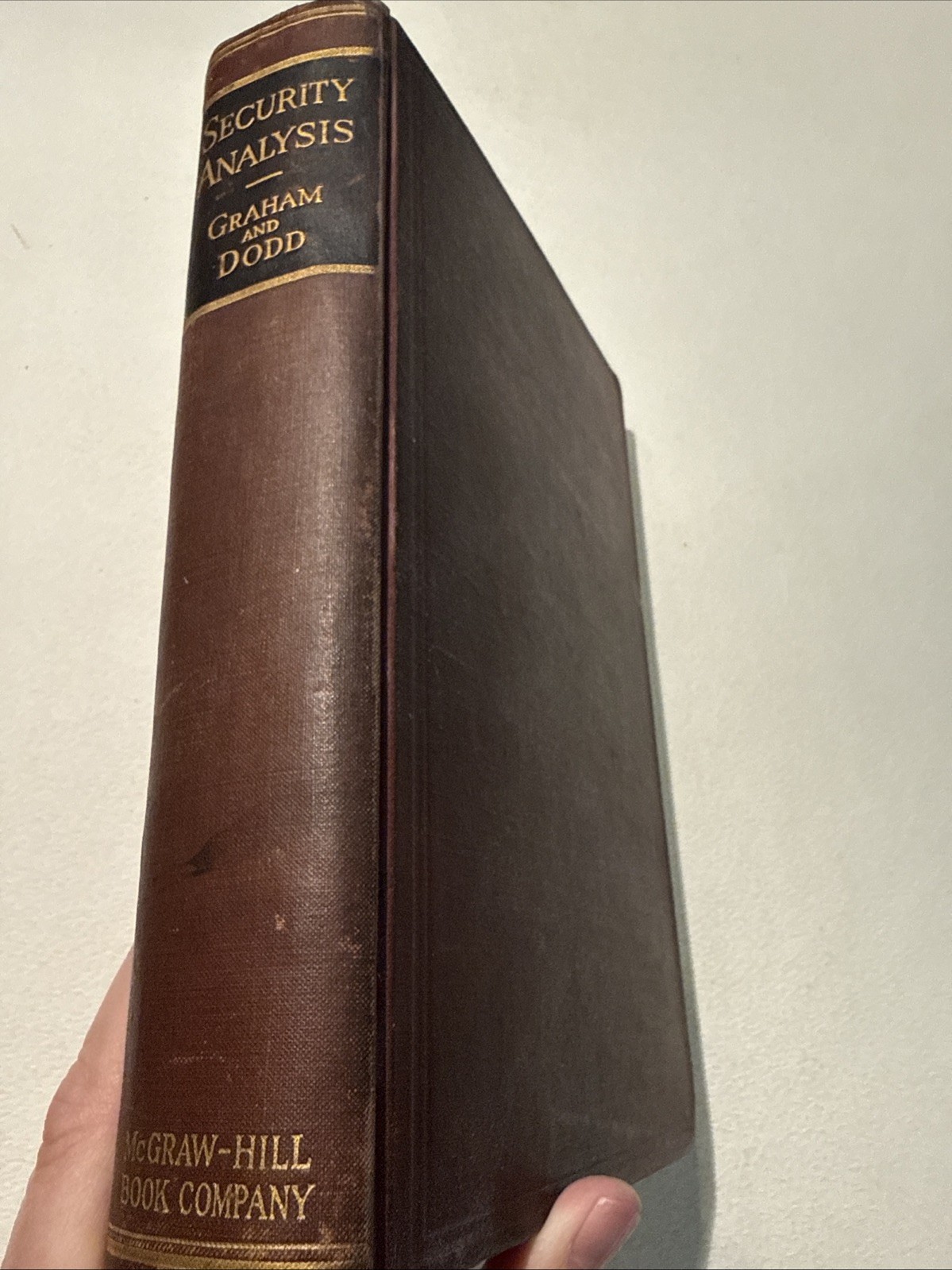 First 1st Edition Security Analysis Benjamin Graham 1934 Wall Street Stock