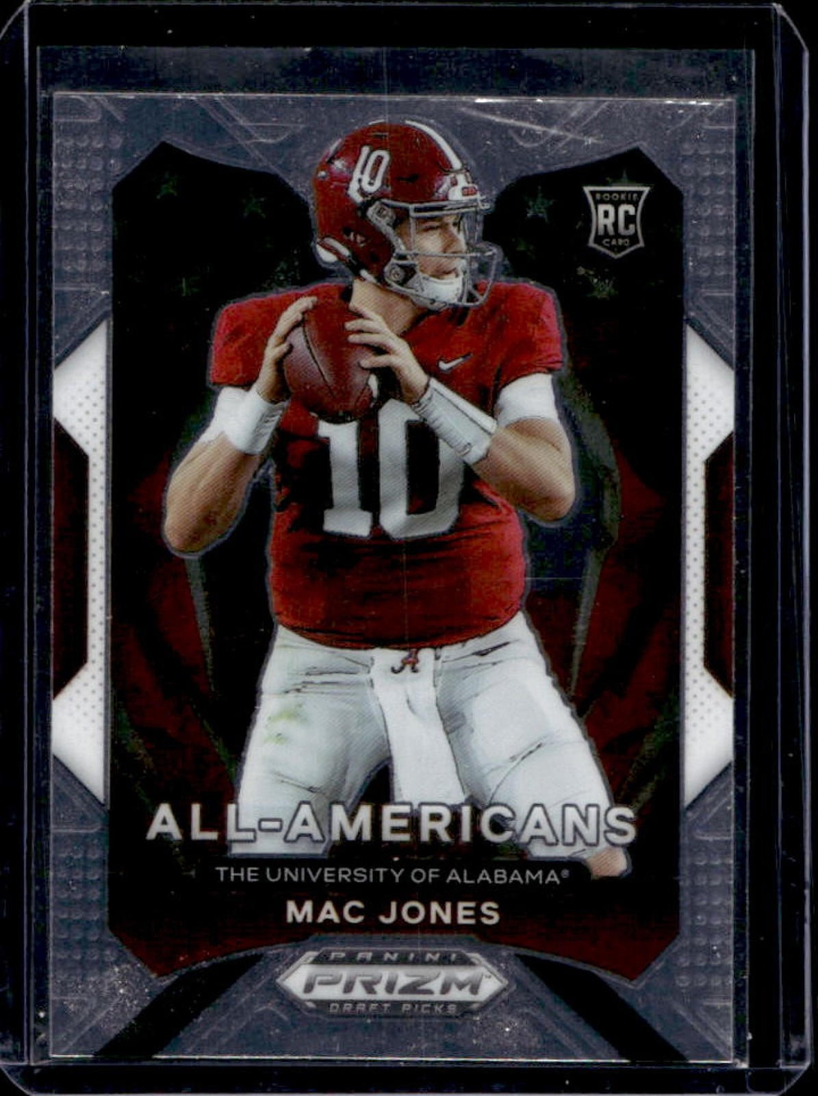 2021 Prizm Draft Picks Collegiate Mac Jones RC All American #183 Crimson Tide