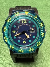 Swatch Scuba Blue Moon vintage nuovo mai indossato con scatola/documenti batteria nuova