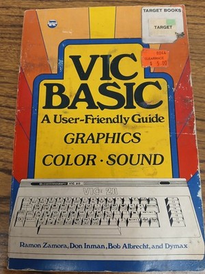 Commodore VIC-20 BASIC A User-Friendly Guide (Reston) VTG Paperback Coding Book
