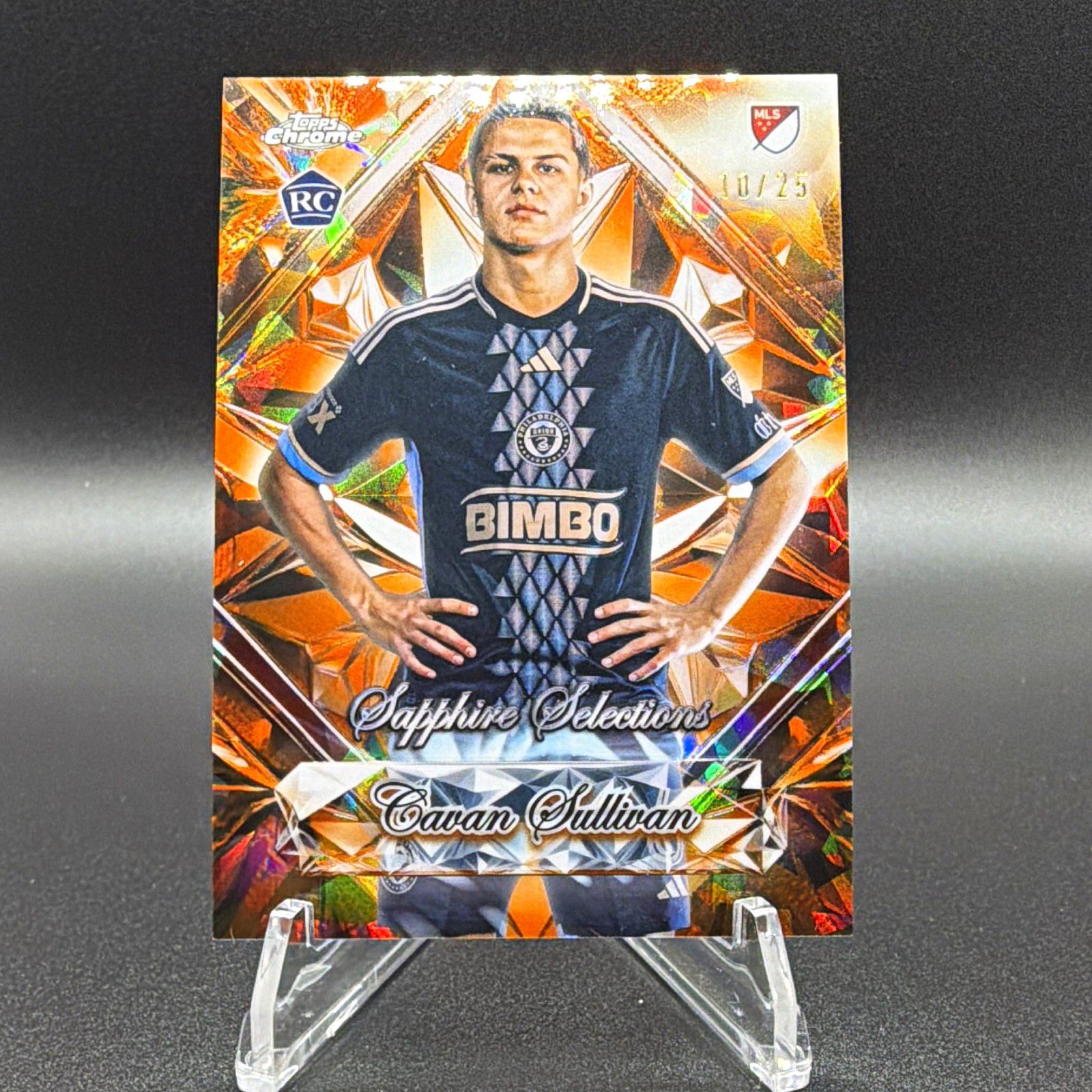Topps Chrome 2025 Cavan Sullivan RC Sapphire Selections SS-6 /25 view 1