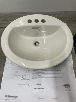 #ad #ad PROFLO PF19164WH Rockaway 19quot; Oval Vitreous Drop In Sink with Overflow White $44.99