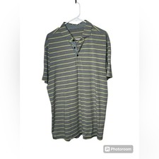Lululemon Men's Evolution Short Sleeve Polo Shirt Size Large Gray  Yellow