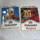 Vintage Weihenstephan German Beer Advertising Easel Back Signs 16x12