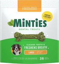 Gentle Dental Bones for Large Dogs - 36 Count, Vet-Approved Plaque Remover