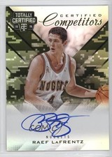 2015-16 Totally Certified Competitor Mirror Camo 20/25 Raef LaFrentz Auto 1u6