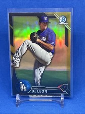 2016 Bowman Chrome Prospects Black & Gold Refractor Jose De Leon #BCP151