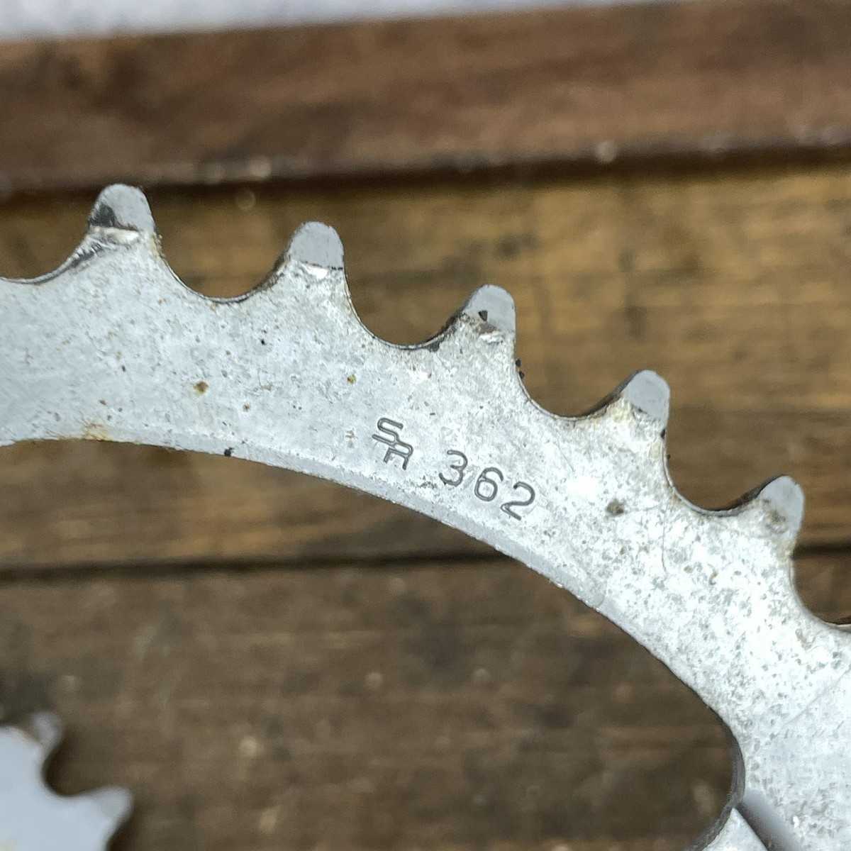 Vintage SR Sakae Chainring Set 110 BCD 5-Bolt 52T 40T Steel Double