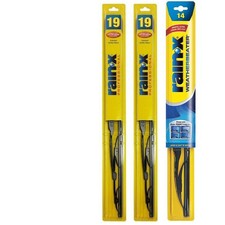 Set-r49rx30119-fr-j Rain-x Windshield Wiper Blades Set Of 3 Front Rear Framed