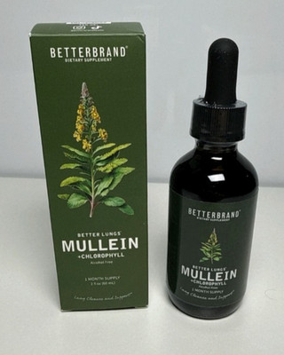 Betterbrand BetterLungs Mullein Leaf Extract Support Lung Cleanse New Exp. 06/27