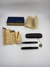 KAWECO SPORT FÜLLER MIT 585 GOLDFEDER + Kugelschreiber + LEDERETUI In Ovp Rar