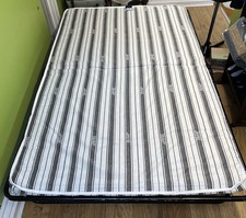 Jay-Be Small Double Bed with Black Metal Frame and Mattress