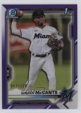 2021 Bowman Draft Chrome Purple Refractor 53/250 Jordan McCants #BDC-26 1k5