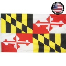 State Flag Maryland 3x5 Feet Nylon Outdoor Banner Patriotic Made in USA