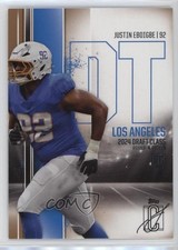 2024 Topps Signature Class Rookies Bronze Justin Eboigbe #139 fm0