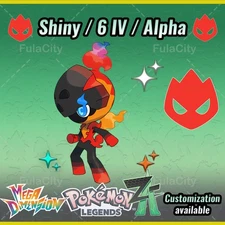 Charcadet ❗❗❗ Alpha Shiny ❗❗❗ Pokemon Legends ZA  ⚫ 6 IV 🟢 @ Any item